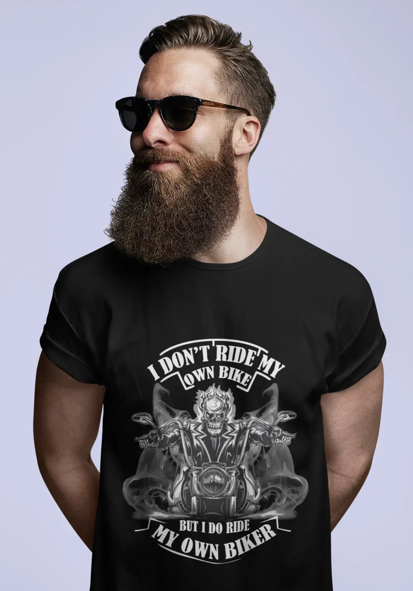 ULTRABASIC Men's T-Shirt I Don't Ride My Own Bike but I Do Ride My Own Biker - Funny Biker Tee Shirt