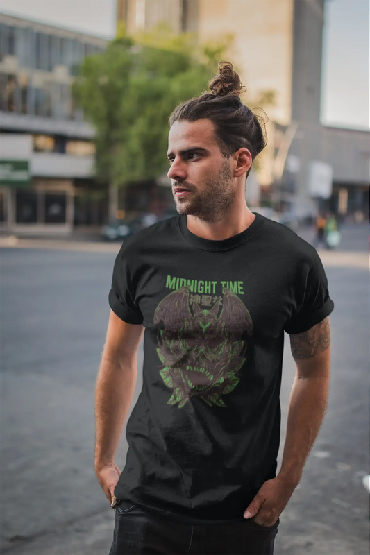 ULTRABASIC Men's Novelty T-Shirt Midnight Time - Scary Tee Shirt