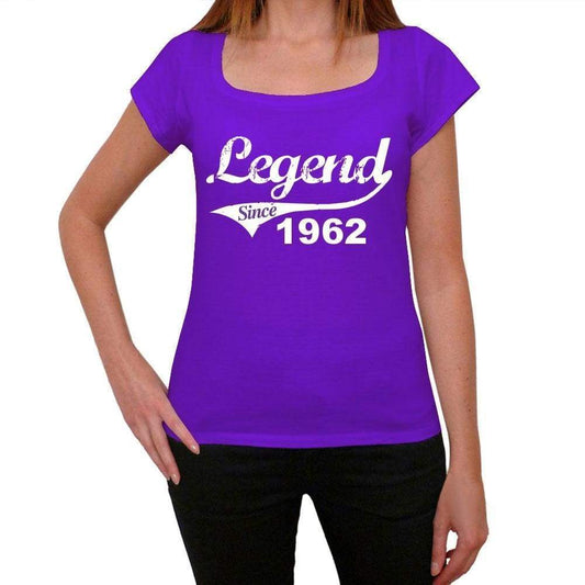 1962, Legend Since Womens T shirt Purple Birthday Gift 00131 - ultrabasic-com