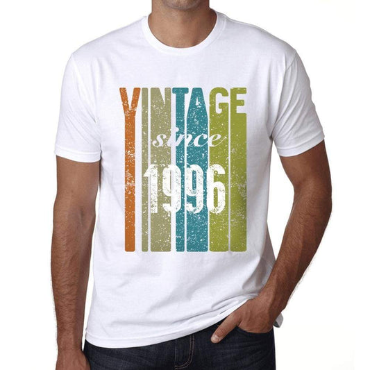 1996 Vintage Since 1996 Mens T-Shirt White Birthday Gift 00503 - White / X-Small - Casual