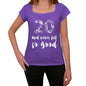 20 And Never Felt So Good Womens T-Shirt Purple Birthday Gift 00407 - Purple / Xs - Casual