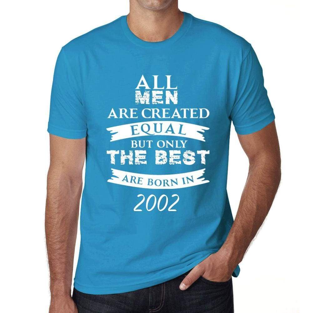 2002 Only The Best Are Born In 2002 Mens T-Shirt Blue Birthday Gift 00511 - Blue / Xs - Casual