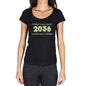 2036 Limited Edition Star Womens T-Shirt Black Birthday Gift 00383 - Black / Xs - Casual