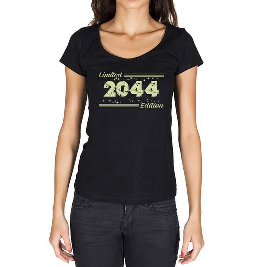 2044 Limited Edition Star Womens T-Shirt Black Birthday Gift 00383 - Black / Xs - Casual