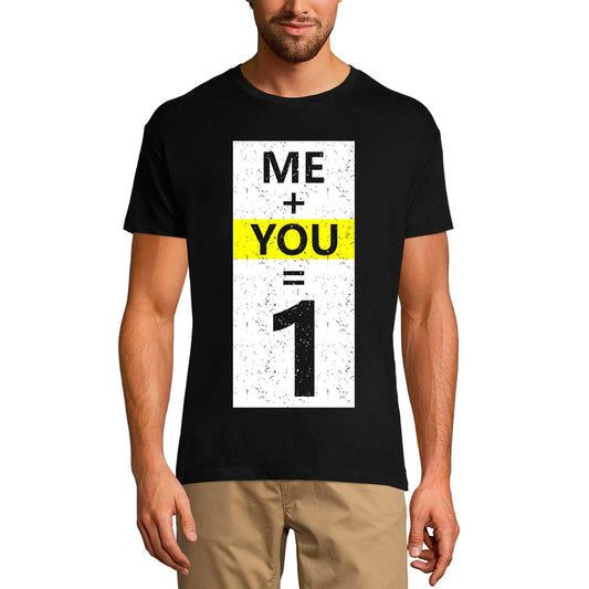 ULTRABASIC Graphic Men's T-Shirt Me Plus You Equal One - Romantic Quote