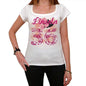 36 Lincoln City With Number Womens Short Sleeve Round White T-Shirt 00008 - Casual