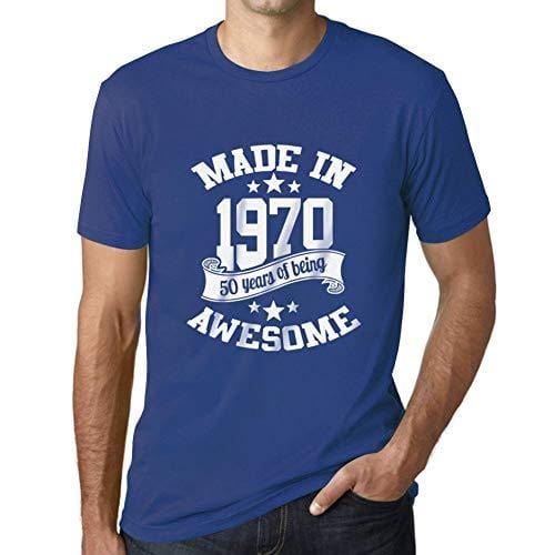 Ultrabasic - Homme T-Shirt Graphique Made in 1970 Idée Cadeau T-Shirt pour Le 50e Anniversaire Royal