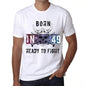 49 Ready To Fight Mens T-Shirt White Birthday Gift 00387 - White / Xs - Casual