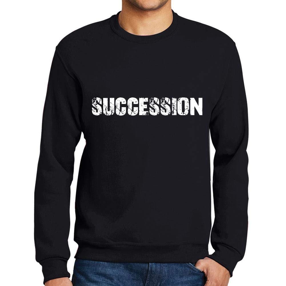 Ultrabasic Homme Imprimé Graphique Sweat-Shirt Popular Words Succession Noir Profond