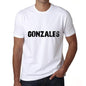 Ultrabasic ® Nom de Famille Fier Homme T-Shirt Nom de Famille Idées Cadeaux Tee Gonzales Blanc