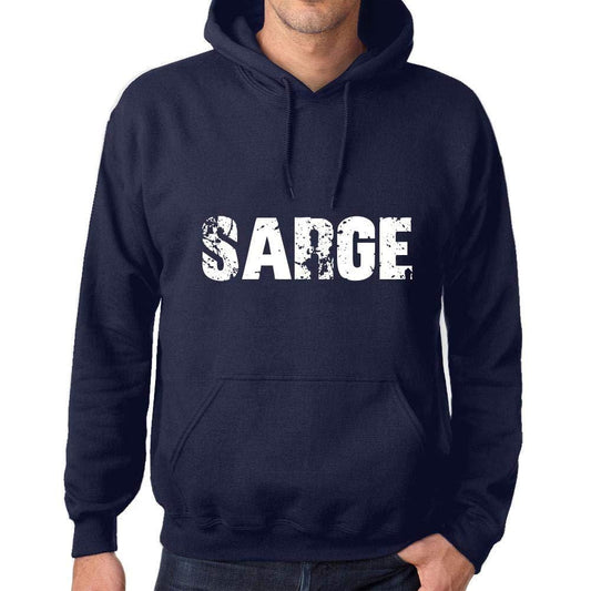 Ultrabasic Homme Femme Unisex Sweat à Capuche Hoodie Popular Words SARGE French Marine