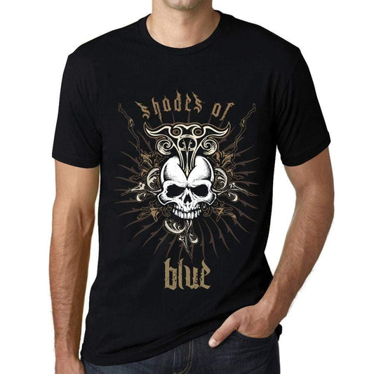 Ultrabasic - Homme T-Shirt Graphique Shades of Blue Noir Profond