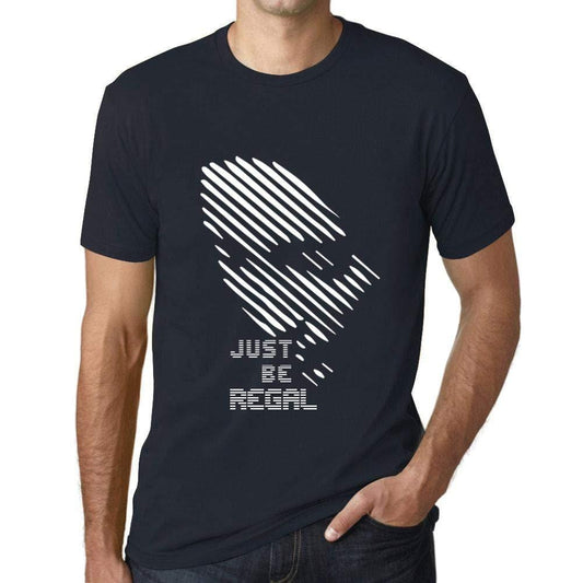 Ultrabasic - Homme T-Shirt Graphique Just be Regal Marine
