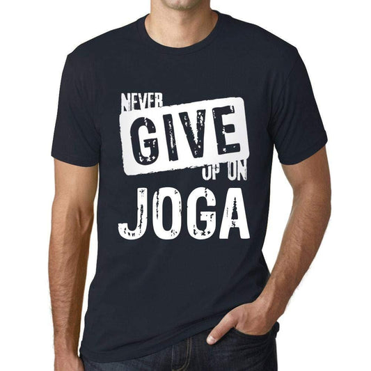 Ultrabasic Homme T-Shirt Graphique Never Give Up on Joga Marine