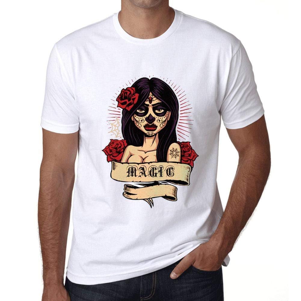 Ultrabasic - Homme T-Shirt Graphique Women Flower Tattoo Magic