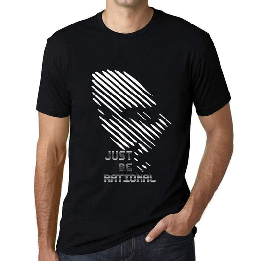 Ultrabasic - Homme T-Shirt Graphique Just be Rational Noir Profond