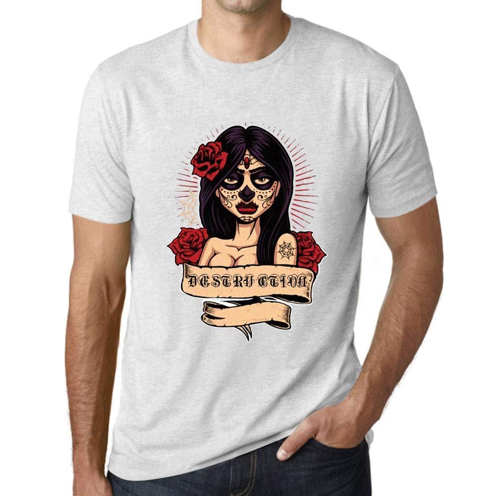 Ultrabasic - Homme T-Shirt Graphique Women Flower Tattoo Destruction