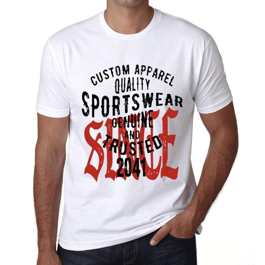 Ultrabasic - Homme T-Shirt Graphique Sportswear Depuis 2041 Blanc