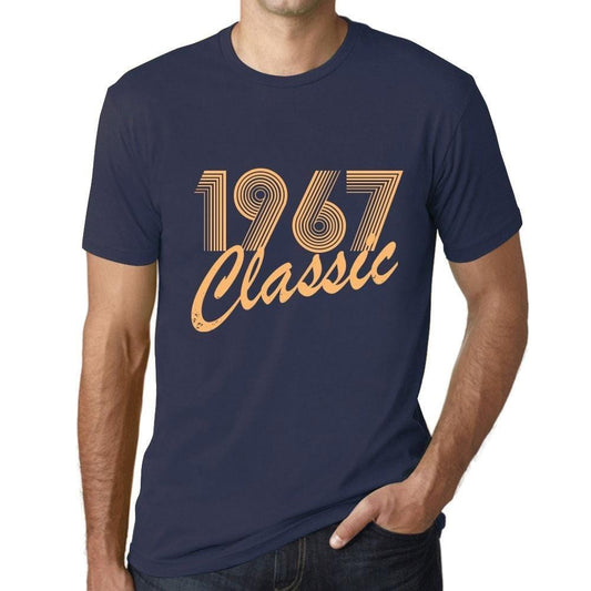 Ultrabasic - Homme T-Shirt Graphique Years Lines Classic 1967 French Marine