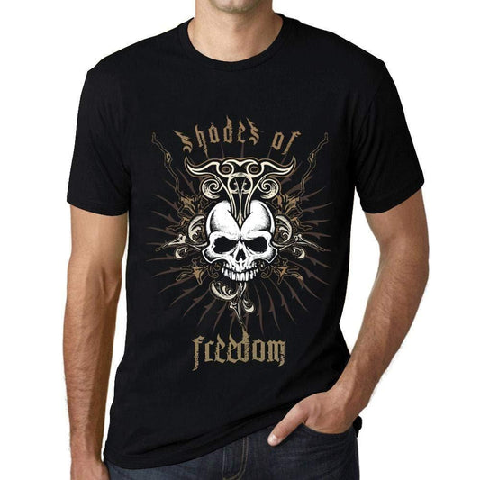 Ultrabasic - Homme T-Shirt Graphique Shades of Freedom Noir Profond