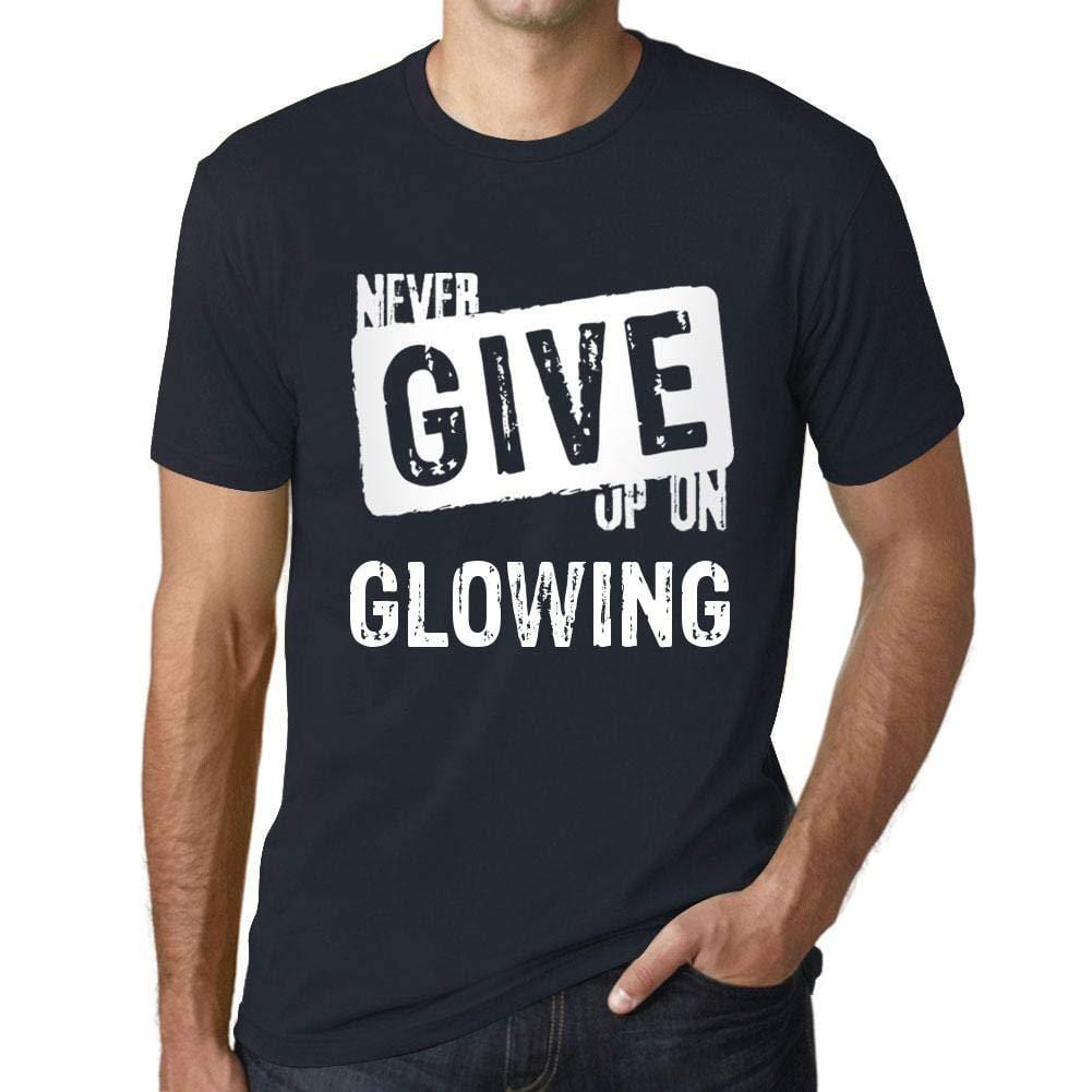 Ultrabasic Homme T-Shirt Graphique Never Give Up on Glowing Marine