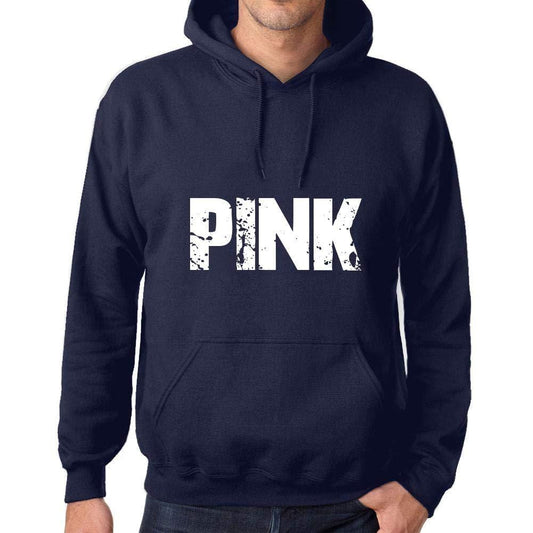 Ultrabasic Homme Femme Unisex Sweat à Capuche Hoodie Popular Words Pink French Marine