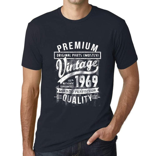 Ultrabasic - Homme Graphique 1969 Aged to Perfection T-Shirt - Cadeau d'anniversaire pour 50 Ans Marine