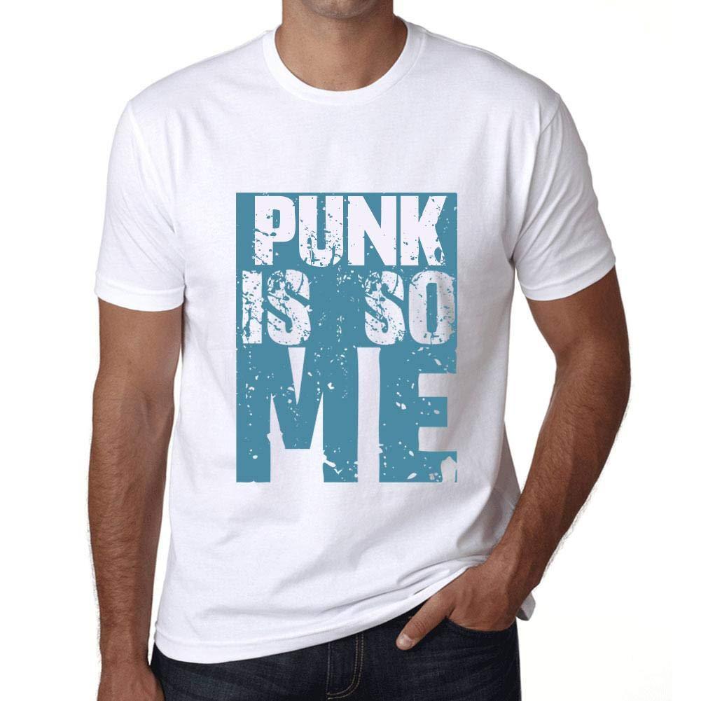 Homme T-Shirt Graphique Punk is So Me Blanc