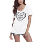 ULTRABASIC Women's T-Shirt I Love You Mom - Heart Short Sleeve Tee Shirt Tops