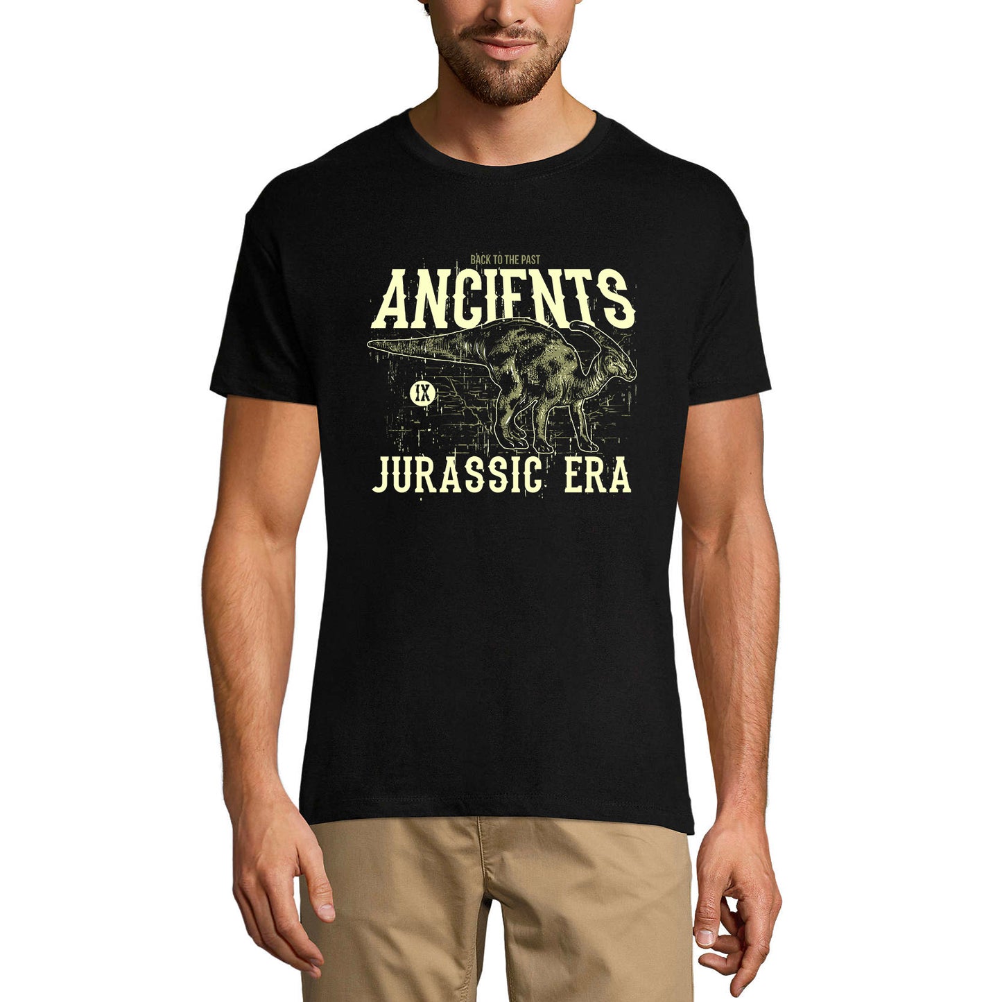 ULTRABASIC Men's Graphic T-Shirt Ancients Jurassic Era - Dinosaur Shirt for Men