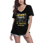 ULTRABASIC Women's T-Shirt I'm a Hockey Mom Who is a Happy Go Lucky Ray of Sunshine