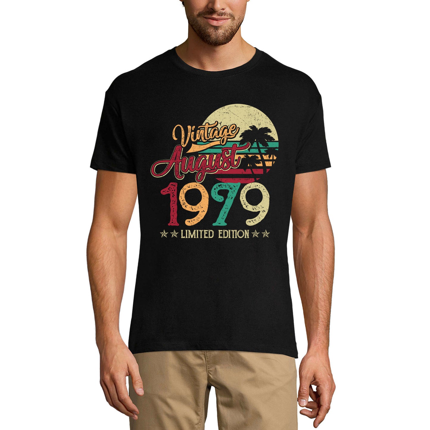 ULTRABASIC Men's T-Shirt Vintage August 1979 Retro - 42nd Birthday Gift Tee Shirt