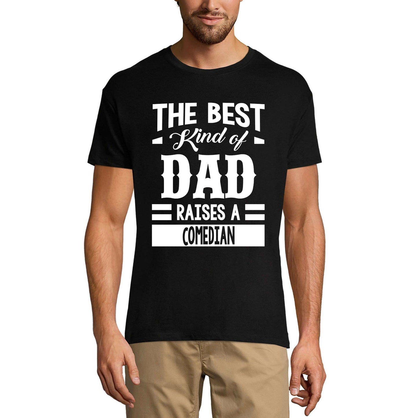 ULTRABASIC Men's Graphic T-Shirt Dad Raises a Comedian