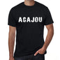 Acajou Mens Vintage T Shirt Black Birthday Gift 00554 - Black / Xs - Casual