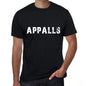 Appalls Mens Vintage T Shirt Black Birthday Gift 00555 - Black / Xs - Casual