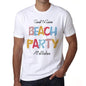 Atolladora Beach Party White Mens Short Sleeve Round Neck T-Shirt 00279 - White / S - Casual