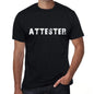 Attester Mens T Shirt Black Birthday Gift 00549 - Black / Xs - Casual