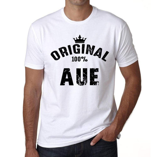 Aue Mens Short Sleeve Round Neck T-Shirt - Casual