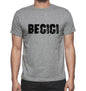 Becici Grey Mens Short Sleeve Round Neck T-Shirt 00018 - Grey / S - Casual
