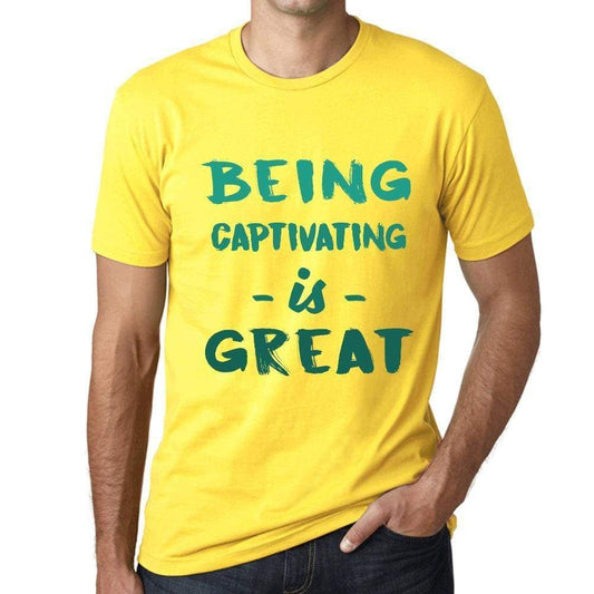 Being Captivating Is Great Mens T-Shirt Yellow Birthday Gift 00378 - Yellow / Xs - Casual
