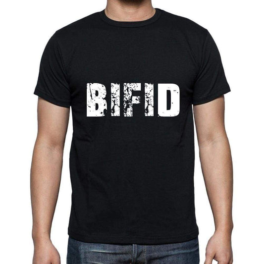 Bifid Mens Short Sleeve Round Neck T-Shirt 5 Letters Black Word 00006 - Casual
