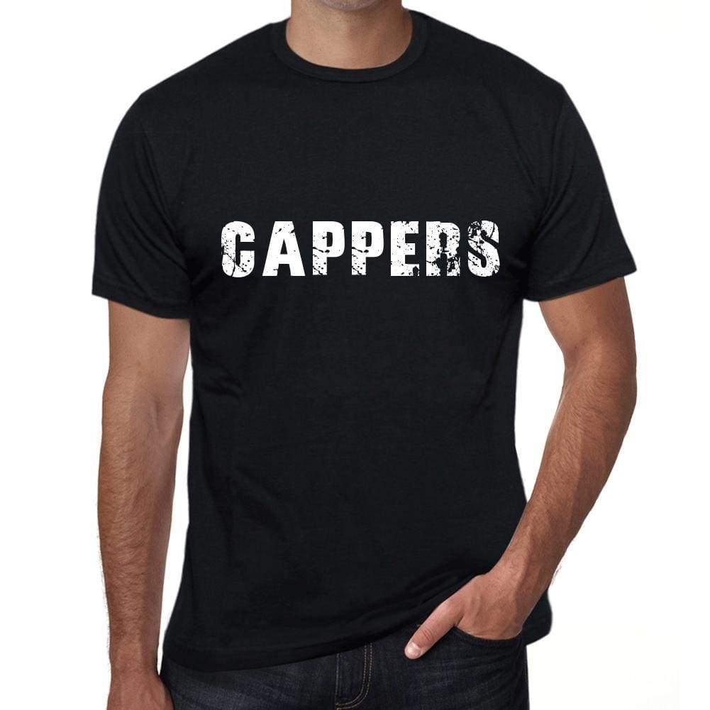 Cappers Mens Vintage T Shirt Black Birthday Gift 00555 - Black / Xs - Casual