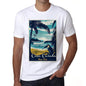 Casa Caiada Pura Vida Beach Name White Mens Short Sleeve Round Neck T-Shirt 00292 - White / S - Casual