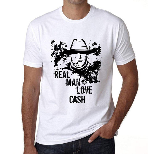 Cash Real Men Love Cash Mens T Shirt White Birthday Gift 00539 - White / Xs - Casual