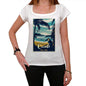 Caub Pura Vida Beach Name White Womens Short Sleeve Round Neck T-Shirt 00297 - White / Xs - Casual