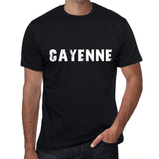 Cayenne Mens Vintage T Shirt Black Birthday Gift 00555 - Black / Xs - Casual