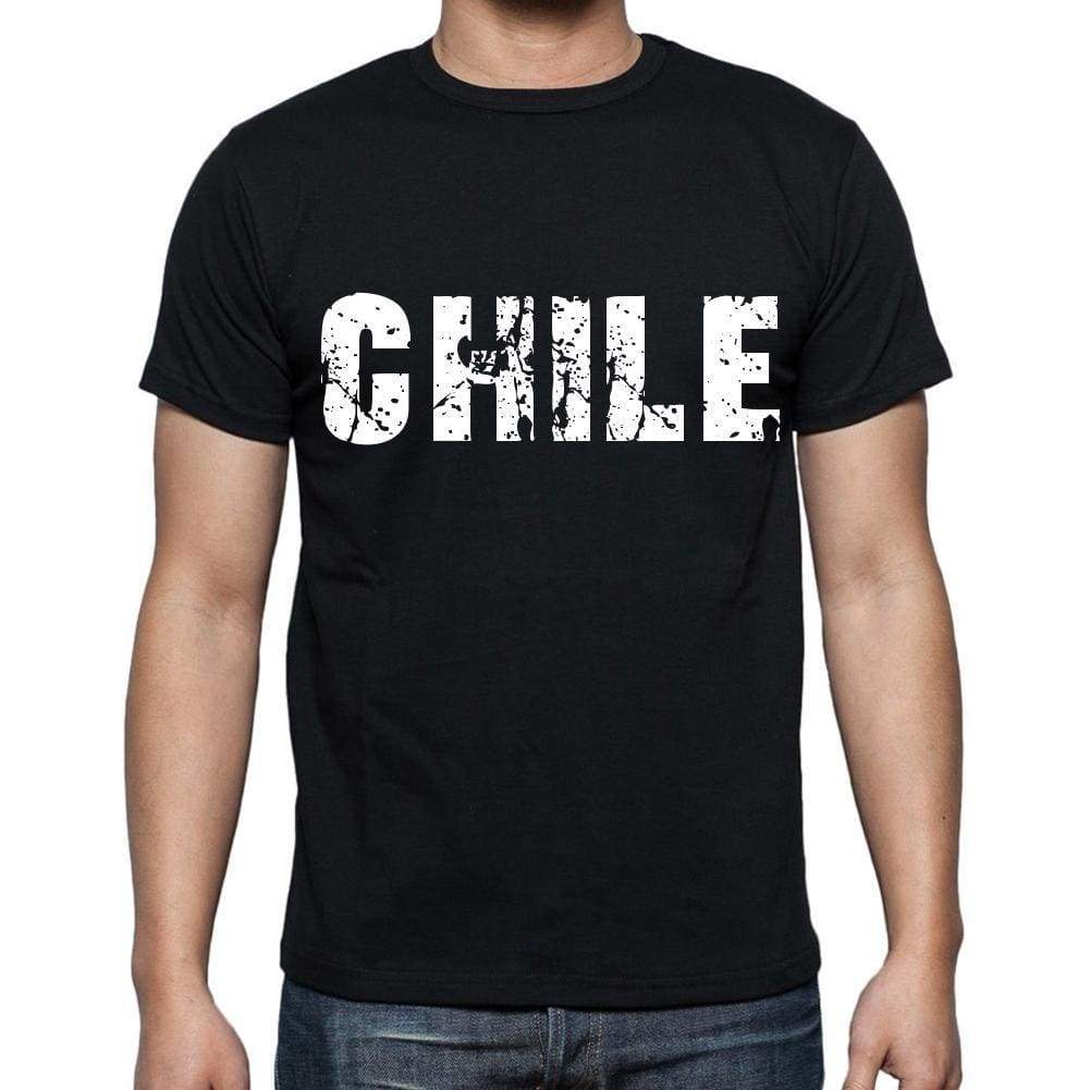 Chile T-Shirt For Men Short Sleeve Round Neck Black T Shirt For Men - T-Shirt