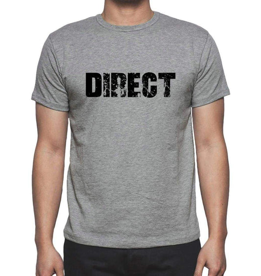 Direct Grey Mens Short Sleeve Round Neck T-Shirt 00018 - Grey / S - Casual