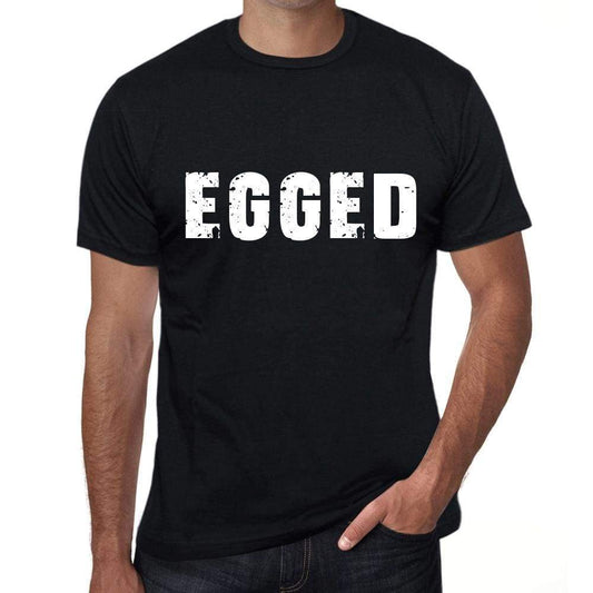 Egged Mens Retro T Shirt Black Birthday Gift 00553 - Black / Xs - Casual