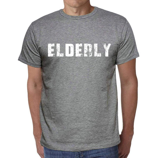 Elderly Mens Short Sleeve Round Neck T-Shirt 00046 - Casual